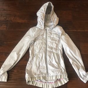 Lululemon Grey Raincoat. Size 4